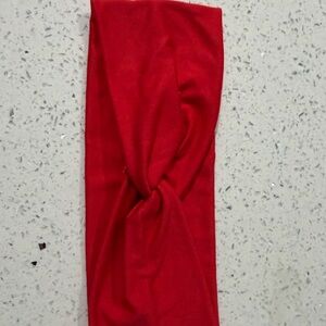 Red headband
